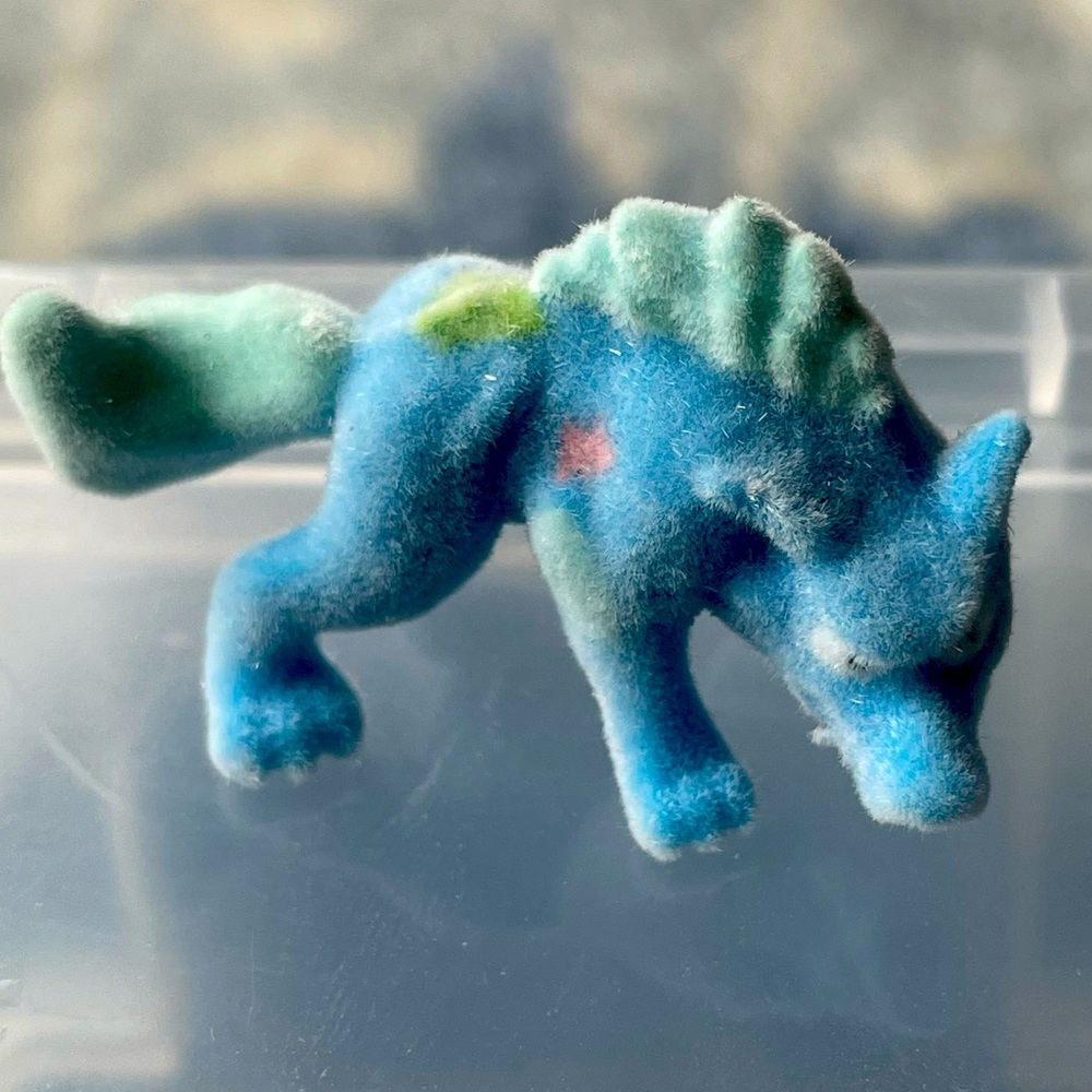 Here is a Flocked Wolf figure from the Smashers toy line
